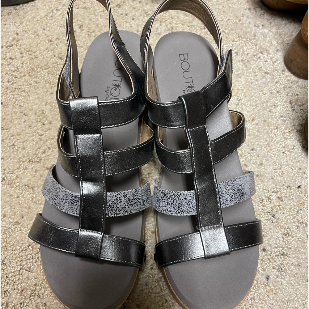 Silver Corkys Sandals